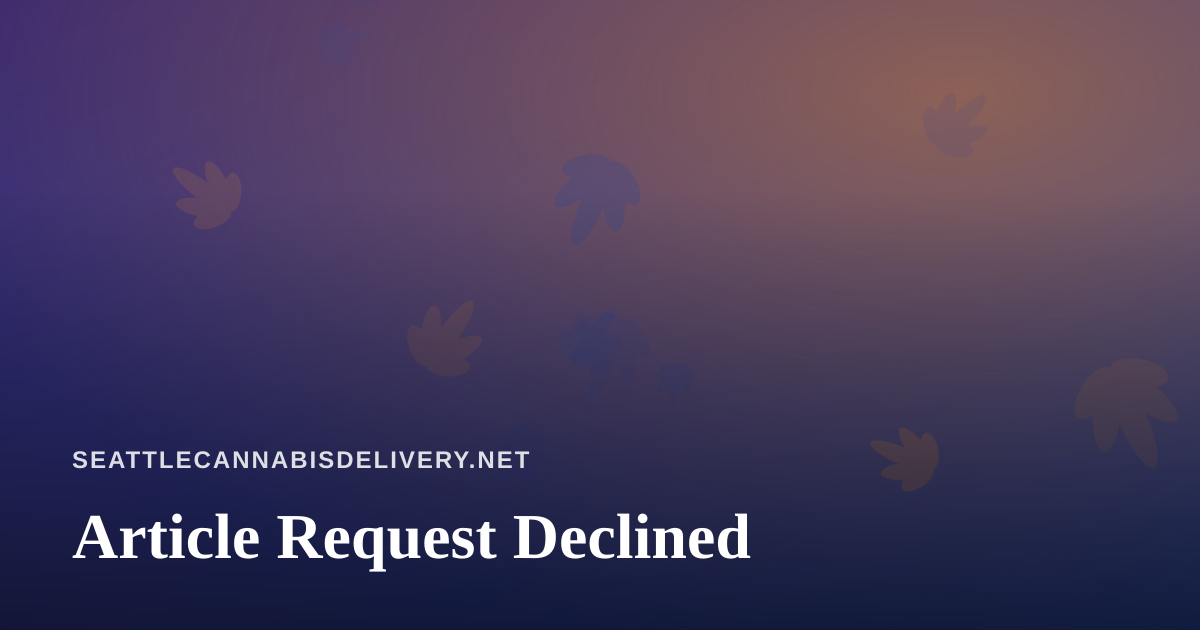 Article Request Declined