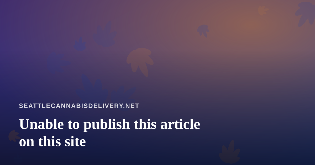 Unable to publish this article on this site